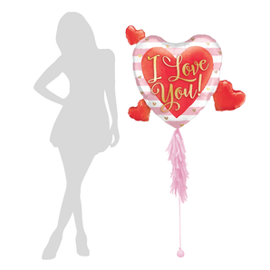 Ombre Valentines Day Balloons